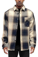 Load image into Gallery viewer, Mens Flannel Shirt Jacket Shacket