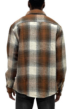 Load image into Gallery viewer, Mens Flannel Shirt Jacket Shacket