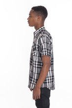 Load image into Gallery viewer, Weiv Men's Casual Short Sleeve Checker Shirts