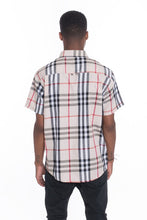 Load image into Gallery viewer, Weiv Men's Casual Short Sleeve Checker Shirts