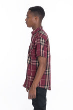 Load image into Gallery viewer, Weiv Men's Casual Short Sleeve Checker Shirts