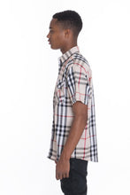 Load image into Gallery viewer, Weiv Men's Casual Short Sleeve Checker Shirts
