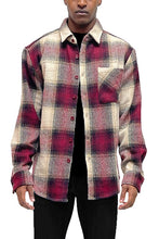 Load image into Gallery viewer, Mens Flannel Shirt Jacket Shacket
