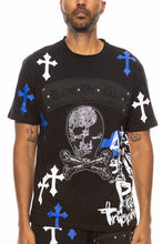 Load image into Gallery viewer, Weiv Cotton Print Chome Cross Thirt
