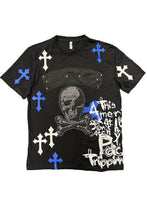 Load image into Gallery viewer, Weiv Cotton Print Chome Cross Thirt
