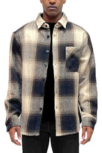 Load image into Gallery viewer, Mens Flannel Shirt Jacket Shacket
