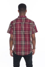 Load image into Gallery viewer, Weiv Men&#39;s Casual Short Sleeve Checker Shirts
