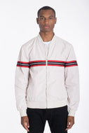 Luxury WOVEN TAPED BOMBER JACKET